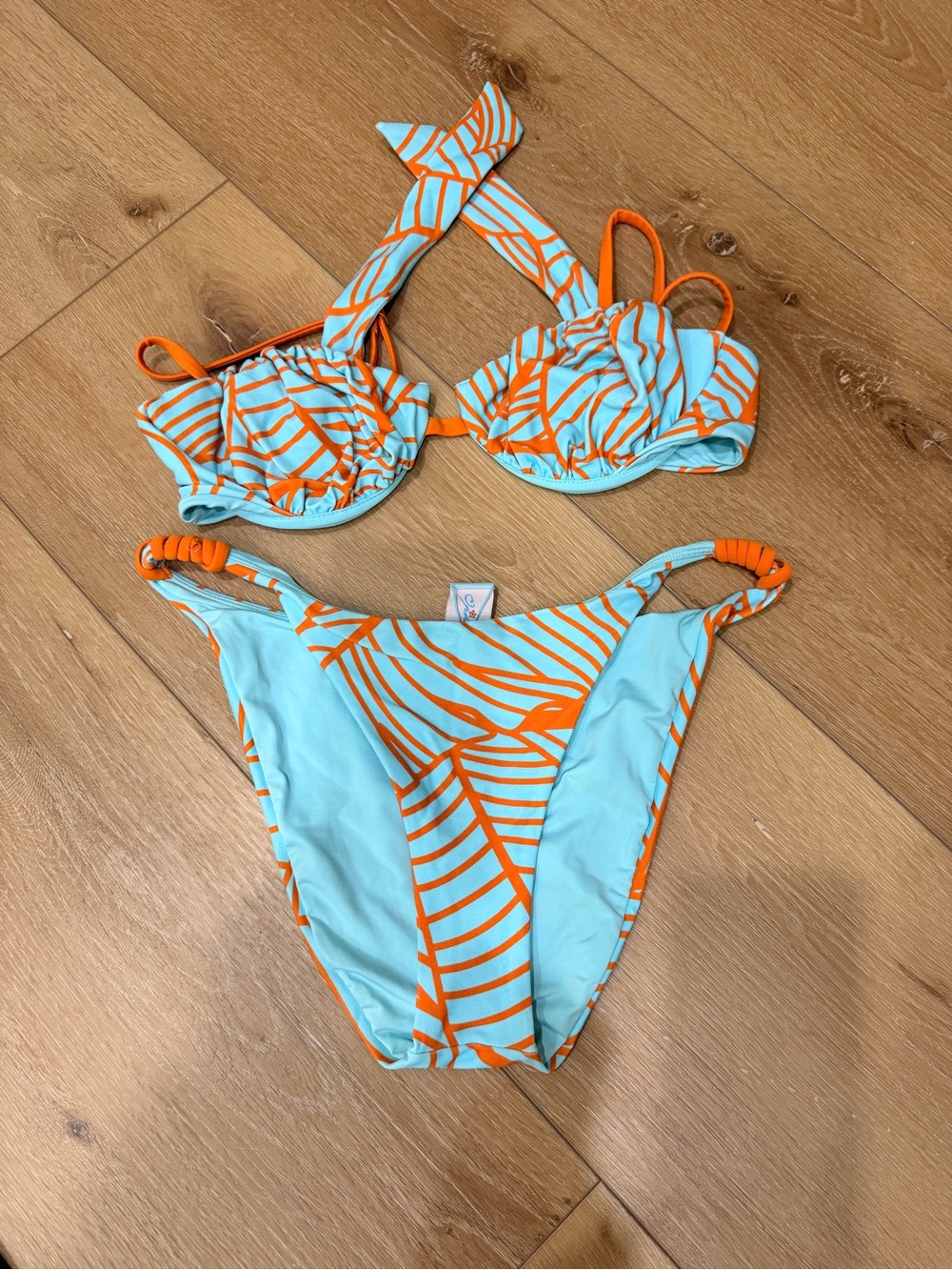 Ophelia Seaside Palm print bikini